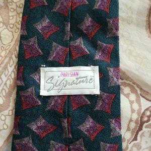 Vintage Retro Parisian Signature Silk Tie